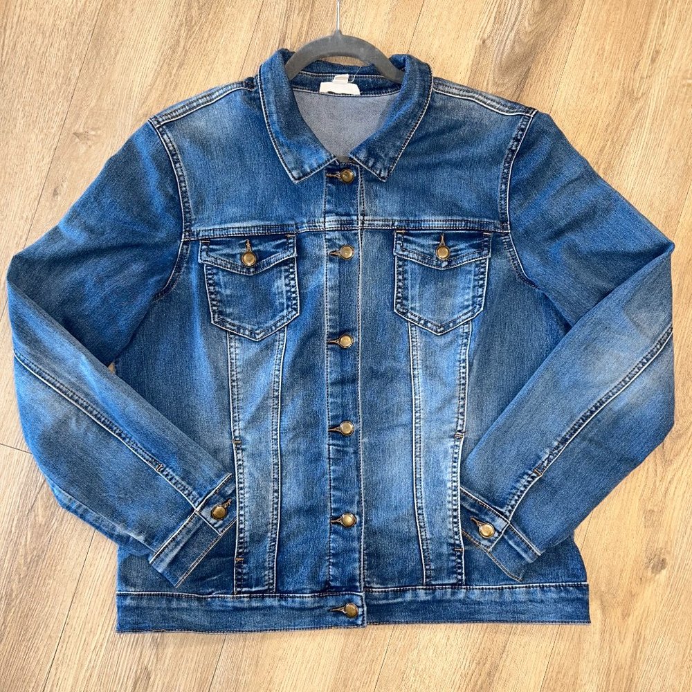 Tribal Jeans Jean Jacket - L